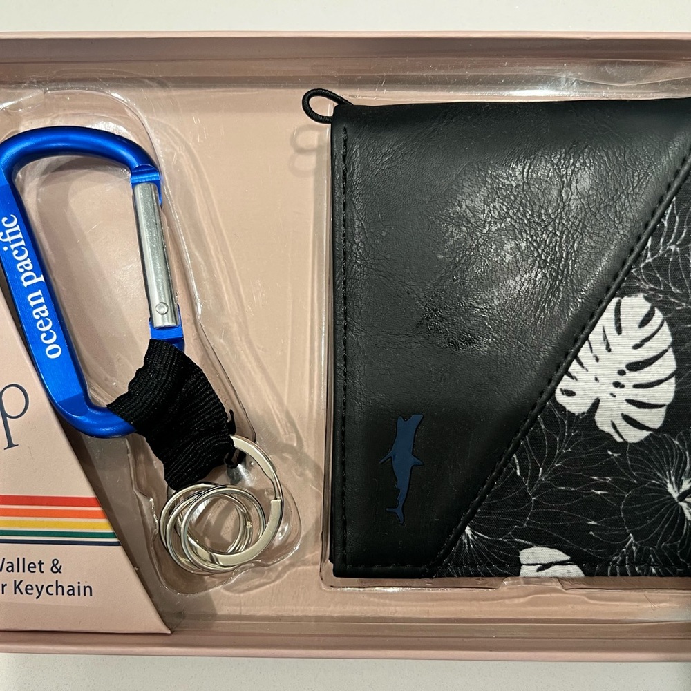 OP Black and Blue Key & Card Holder Set